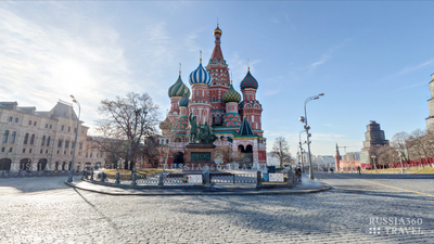 Собор Василия Блаженного сверху зимой - фото №140 - Moscow Photos
