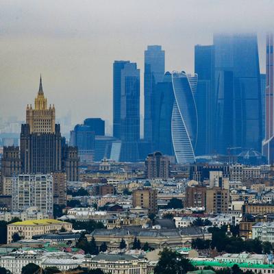 Москва с высоты птичьего полета - фото