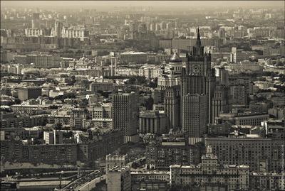 Москва с высоты птичьего полета фото