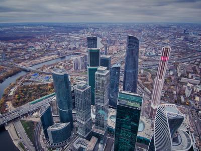 Фото: Москва с высоты птичьего полета. Фотограф Саид Аминов. Город.  Фотосайт Расфокус.ру