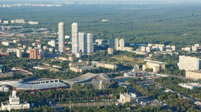 Съемка Москва Сити с высоты птичьего полета - YouTube