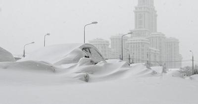 Первый снег в Москве 2023