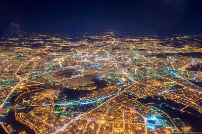 Москва и область. Вид сверху.