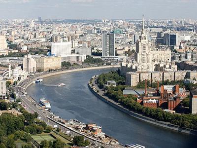 Москва вид сверху» — создано в Шедевруме