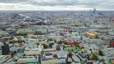Москва. Вид сверху. | Пикабу