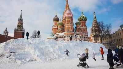 Первый снег в Москве 2023