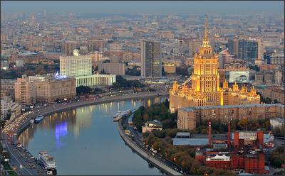 Обои на рабочий стол Вид сверху на деловой район Москвы, Москва-Сити,  Пресненская набережная, обои для рабочего стола, скачать обои, обои  бесплатно