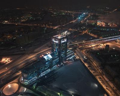 Москва, вид сверху, 4k качество» — создано в Шедевруме