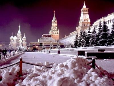 Снегопад в Москве — фото