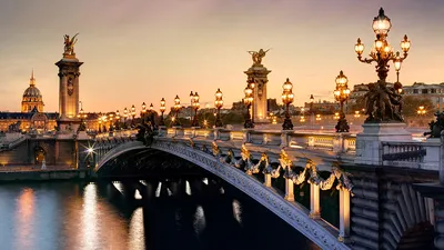 Мост Александра 3 - один из самых красивых мостов в Париже. Фотограф Сергей  Кичук