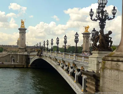 Мост Александра III в Париже в утре Стоковое Изображение - изображение  насчитывающей улица, барометрического: 44692051