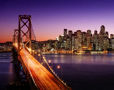 Мост из Сан-Франциско в Окленд