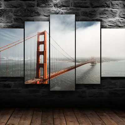 Сан-Франциско. Мост Golden Gate Bridge (Золотые ворота) как символ.  Построен в 1937 году. Был самым большим висячим мостом в мире до… |  ธรรมชาติ, วอลเปเปอร์โทรศัพท์