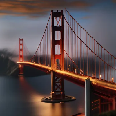 Мост золотые ворота в Сан-Франциско» — создано в Шедевруме