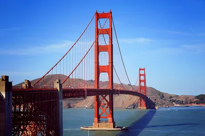 Скачать 1920x1080 мост золотые ворота, golden gate bridge, пейзаж, сан- франциско, калифорния, сша обои, картинки full hd, hdtv, fhd, 1080p