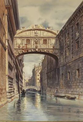 Мост вздохов в венеции | Премиум Фото