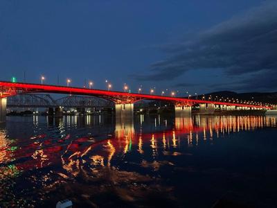 Как строили Октябрьский мост в Красноярске