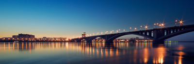 Панорама Коммунального моста в Красноярске - купить фото Красноярска