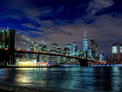 Скачать обои Манхэттен, Нью-Йорк, дома, Бруклинский мост, США, улица,  раздел город в разрешении 2000x1333 | Бруклинский мост, Нью-йорк, Город
