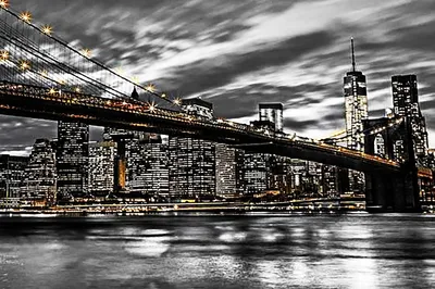 Бруклинский мост, Манхэттен, Нью-Йорк, США Редакционное Стоковое Фото -  изображение насчитывающей перемещения, города: 151087168