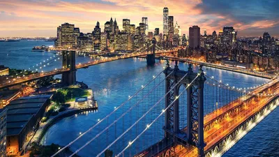 САМЫЙ ДЛИННЫЙ МОСТ Если сказать «мост Нью-Йорка», то всем в голову придёт  Бруклинский Мост, или, на худой конец Манхэттенский (этот красавец на  первом слайде). Но в Нью-Йорке есть и другие мосты -