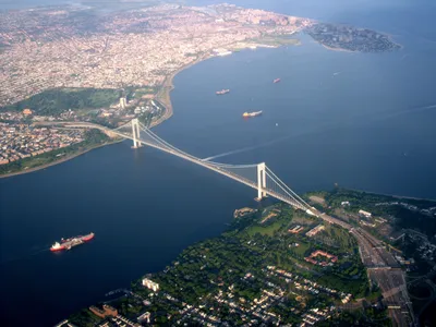 Мосты Нью-Йорка на карте - Нью-Йорк мосты карте (Нью - Йорк- США)