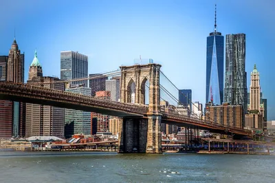 Обои для рабочего стола Бруклинский мост. Нью-Йорк. США фото - Раздел  обоев: Мосты (Дома и строения) | Бруклин, Бруклинский мост, Нью-йорк