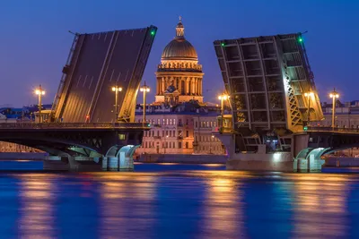 Самые красивые мосты Санкт-Петербурга: расписание разводов, места на карте