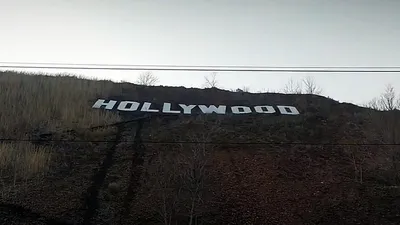 Неоновая надпись Hollywood/Голливуд/Холливуд, 120х33 см. - НЕОНОВЫЕ ВЫВЕСКИ