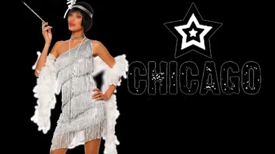 Dress in the style of \"Chicago\" / New Year's Outfit do it yourself without  a pattern - YouTube