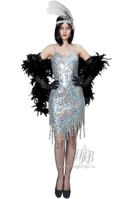 Платье в стиле Чикаго 30-х серебристое, ручной работы - купить за 18000  руб: недорогие ревущие 20-е, Чикаго, Гэтсби, флапперы в СПб