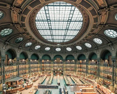 Национальная библиотека Франции в Париже. 1995 © Georges Fessy / Dominique  Perrault Architecture / Adagp