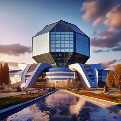 Национальная библиотека в Минске - ночная подсветка / Minsk - National  library - YouTube