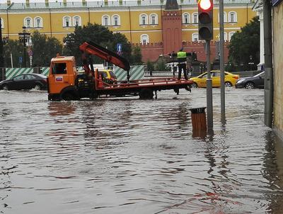 Наводнение в Москве | Пикабу