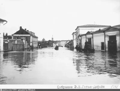 Наводнение в Москве в апреле 1908г. - Фотостарина. Старые фотографии России.