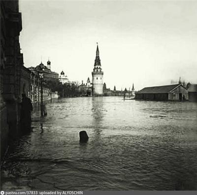 Наводнение в Москве. 12 апреля 1908 года - Retro photos