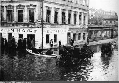 Наводнение в Москве весной 1908 года.