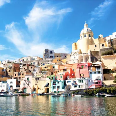 Old Town Port of Procida Island, Naples, Italy Stock Image - Image of  mediterranean, culture: 168516045