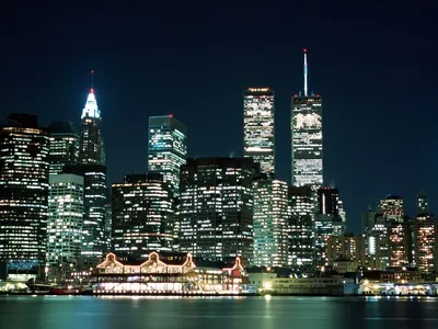 Картина \"Вид на Манхэттенские небоскребы (США)\" | Интернет-магазин картин  \"АртФактор\"