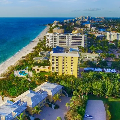 Aerial View of Beach in Naples, Florida. Stock Photo | Adobe Stock