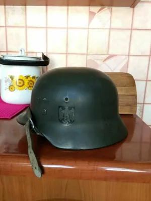 Купить Каска немецкая M35, шлем стальной М35 SE66 размер 66 (58-59). Рейх,  Германия. в интернет-аукционе HabarTorg. Каска немецкая M35, шлем стальной  М35 SE66 размер 66 (58-59). Рейх, Германия.: цены, фото, описание