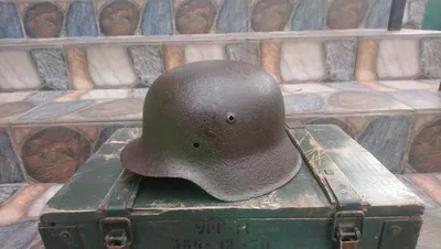 Каска немецкая Стальной шлем М - 40., 66 размер. — Покупайте на  Newauction.org по выгодной цене. Лот из Днепропетровская, Днепр. Продавец  Фартовый72. Лот 185033995835486