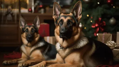Новогодние обои 2018 с собакой: скачать широкоформатные картинки | Год  Жёлтой Земляной Собаки