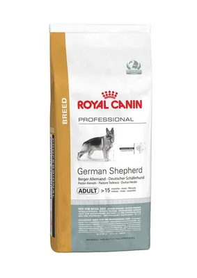 Корм для взрослых собак породы немецкая овчарка, Royal Canin German  Shepherd Adult купить с доставкой в интернет-магазине зоогастроном.ру