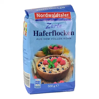 Овсянка Nordwaldtaler Zarte Haferflocken. Магазин натуральные продукты.