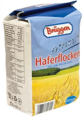 Bruggen Овсяные хлопья 500гр купить продукты с быстрой доставкой на Яндекс  Маркете