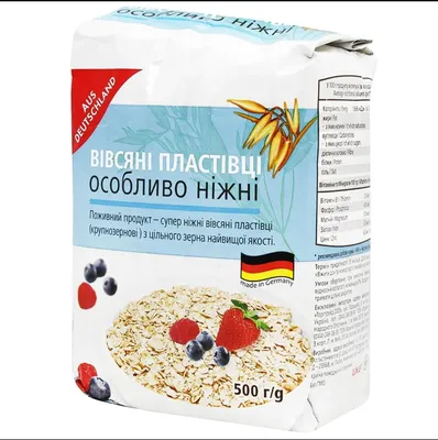 Германия импортирована полностью Зерновая овсянка 500G*20