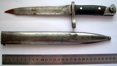 Окопный нож X2039 - купить траншейный нож, реплику немецкого окопного ножа  в Москве