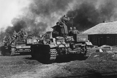 Горят немецкие танки»