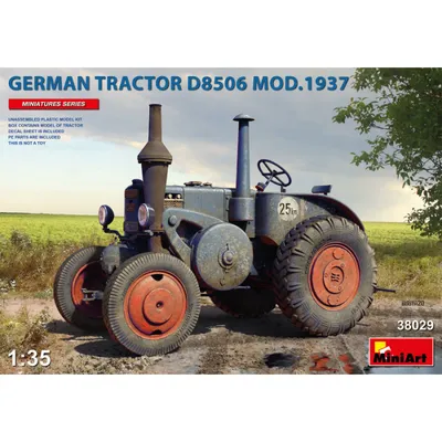Сборная модель Немецкий трактор D8506 с прицепом, перевозящий пехотинцев